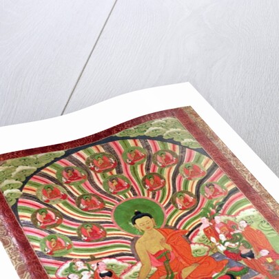 Scenes from the life of Buddha by School Tibetan