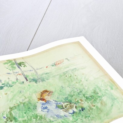 Young Girl Seated on the Lawn, 1882 by Berthe Morisot