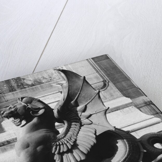 Chimaera from the St. Michel fountain, Paris, c.1860 by Adolphe Giraudon