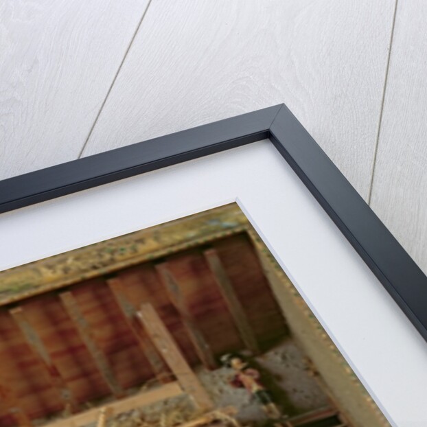 Crib with figures made from bread by French School