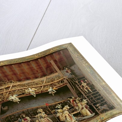 Crib with figures made from bread by French School