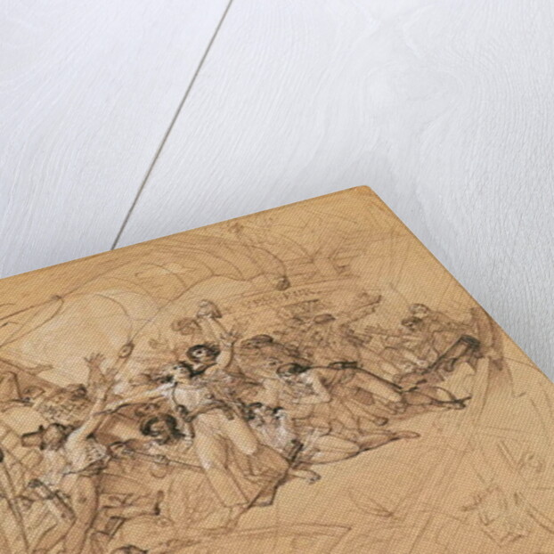 Le Vengeur du Peuple Sinking at the Battle of Ouessant, 1st June 1794 by Louis Lafitte