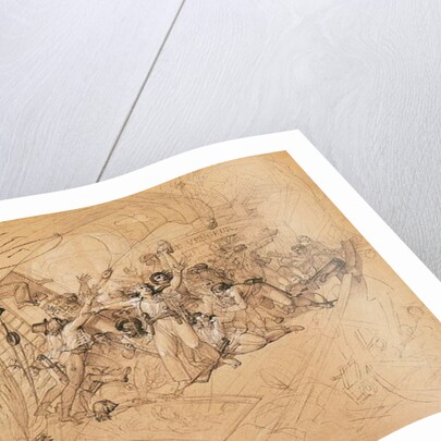 Le Vengeur du Peuple Sinking at the Battle of Ouessant, 1st June 1794 by Louis Lafitte