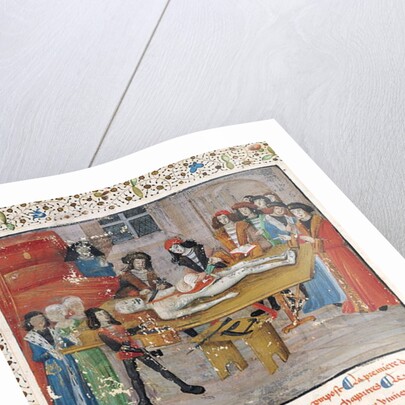 Dissection lesson at the Faculty of Medicine in Montpellier by French School