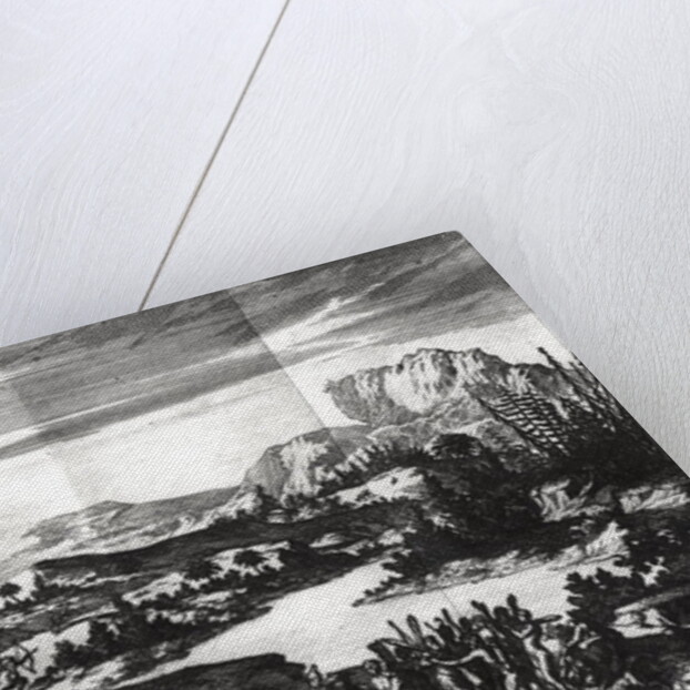 Construction of the 'Griffon' of Rene Robert Cavelier de la Salle on the shore of Lake Erie by Netherlandish School