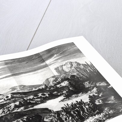 Construction of the 'Griffon' of Rene Robert Cavelier de la Salle on the shore of Lake Erie by Netherlandish School