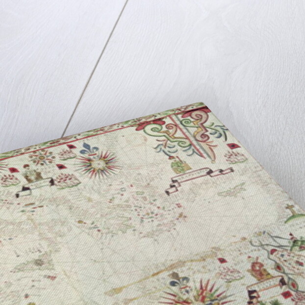 Map of the Mediterranean, 1625 by Johannes Oliva