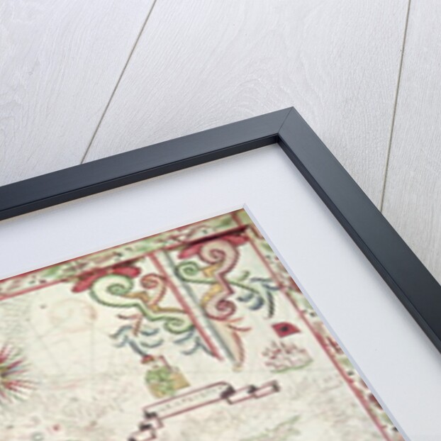 Map of the Mediterranean, 1625 by Johannes Oliva