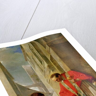 St. Charles Borromeo Administering the Sacrament to a Plague Victim in Milan in 1576 by French School