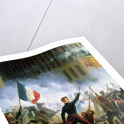 Battle in the Rue de Rohan, 28th July 1830, 1831 by Hippolyte Lecomte