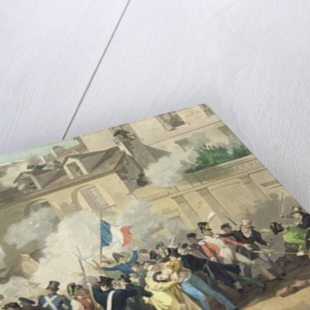 Defence of a Barricade, 29th July 1830 by French School