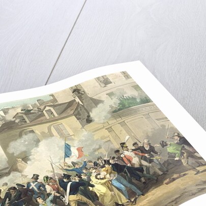 Defence of a Barricade, 29th July 1830 by French School