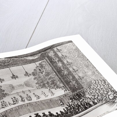 Ed 45a fol.138 Performance of 'La Princesse Elide', second day of 'Les Plaisirs de l'Ile Enchantee', 8th May 1664 by Israel the Younger Silvestre