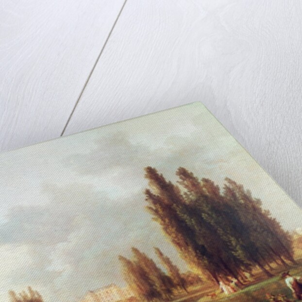 The Park and Chateau at Mereville by Hubert Robert