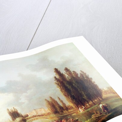 The Park and Chateau at Mereville by Hubert Robert