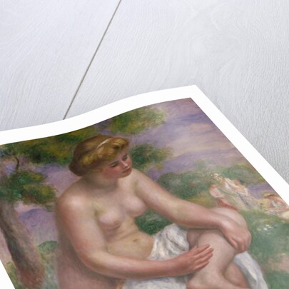 Seated Bather in a Landscape or, Eurydice, 1895-1900 by Pierre Auguste Renoir