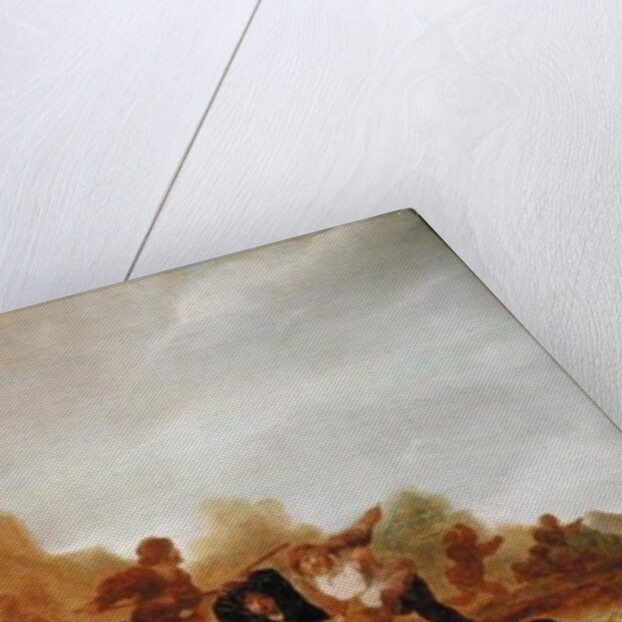 Brawl between Soldiers and Peasants by Dutch School