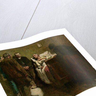 The Labourer and his Children, 1897 by Germain David-Nillet