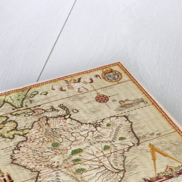 Map of Central and South America by Theodor de Bry