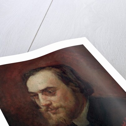 Portrait of Erik Satie , 19th century by Marcellin Gilbert Desboutin