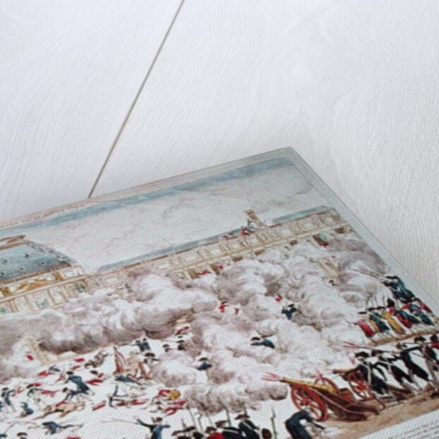 Attack on the Tuileries, 10th August 1792 by French School