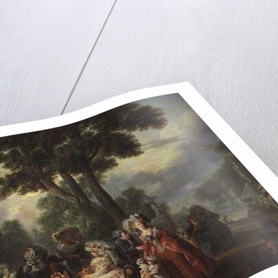 A Meeting in the Park by Francois Louis Joseph Watteau