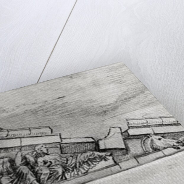 Study of the frieze from the west pediment of the Parthenon by Jacques Carrey