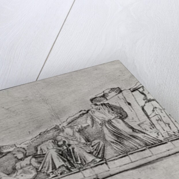 Study of the frieze from a pediment of the Parthenon by Jacques Carrey