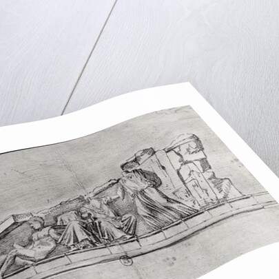 Study of the frieze from a pediment of the Parthenon by Jacques Carrey