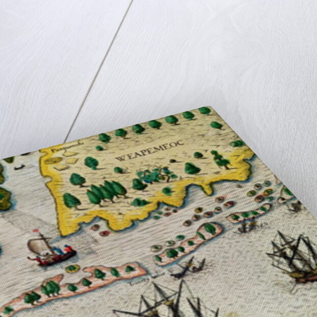 The Arrival of the English in Virginia by Theodor de Bry