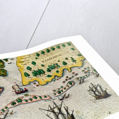 The Arrival of the English in Virginia by Theodor de Bry