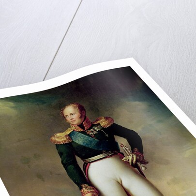 Portrait of Alexander I 1814 by Francois Pascal Simon Baron Gerard
