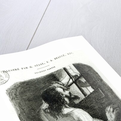 Edmond Dantes imprisoned in the Chateau d'If by Pierre Gustave Eugene Staal