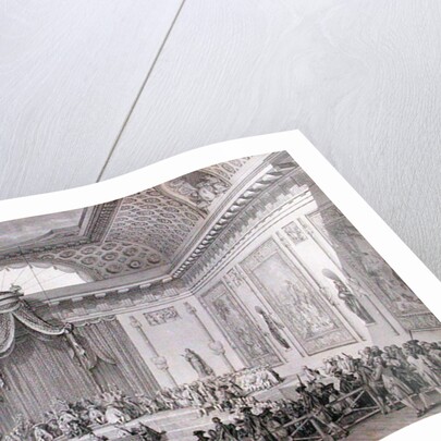 Assemblee des Notables Presided over by Louis XVI 1787 by Jean Michel the Younger Moreau