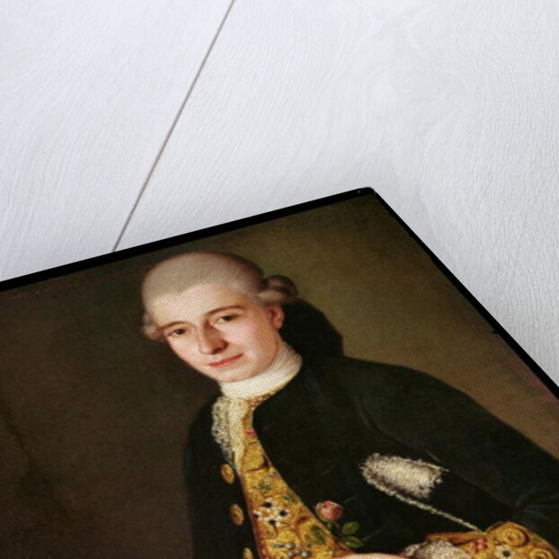 Portrait of a Gentleman with a Rose Buttonhole by Pietro Longhi