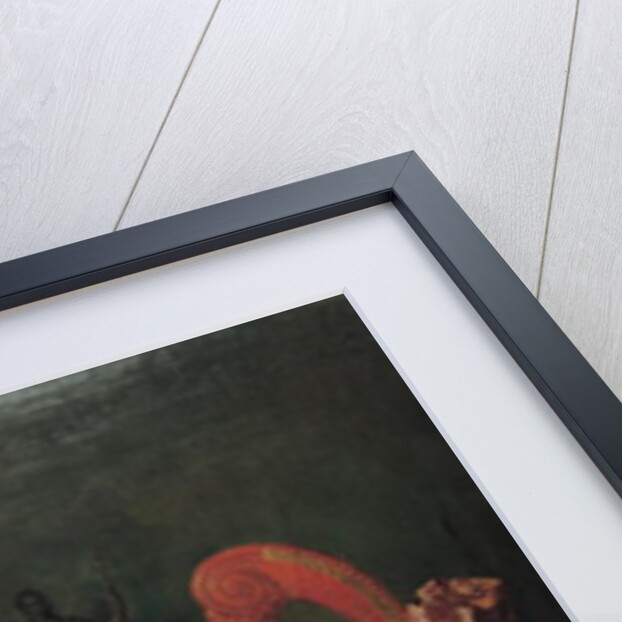 Harp lesson given by Madame de Genlis to Mademoiselle d'Orleans with Mademoiselle Pamela Turning the Pages, c.1842 by Jean Baptiste Mauzaisse