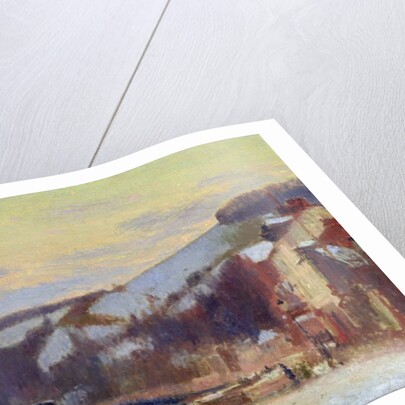 Hillside at Croisset under snow by Joseph Delattre