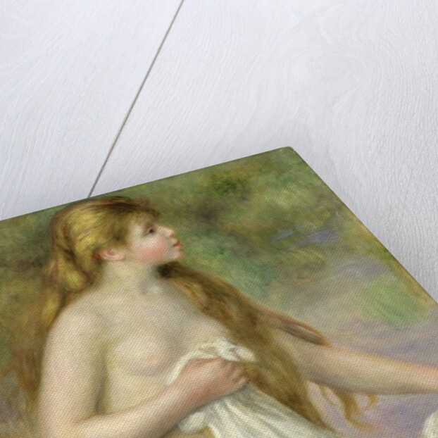 Bather with Long Hair, c.1895 by Pierre Auguste Renoir