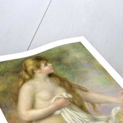 Bather with Long Hair, c.1895 by Pierre Auguste Renoir