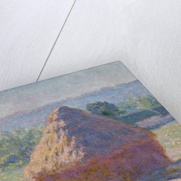 Grainstacks in the sunlight, Morning Effect, 1891 by Claude Monet