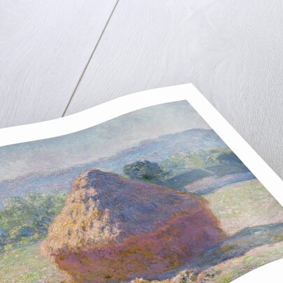 Grainstacks in the sunlight, Morning Effect, 1891 by Claude Monet