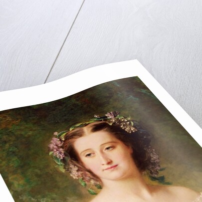 Empress Eugenie and her Ladies in Waiting, detail of the Empress, 1755 by Franz Xaver Winterhalter