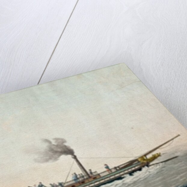 The Charles-Philippe, the first steamboat launched on the Seine, 20th August 1816 by Philibert Louis Debucourt