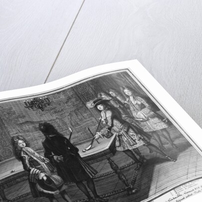 Louis XIV playing billiards by Antoine Trouvain