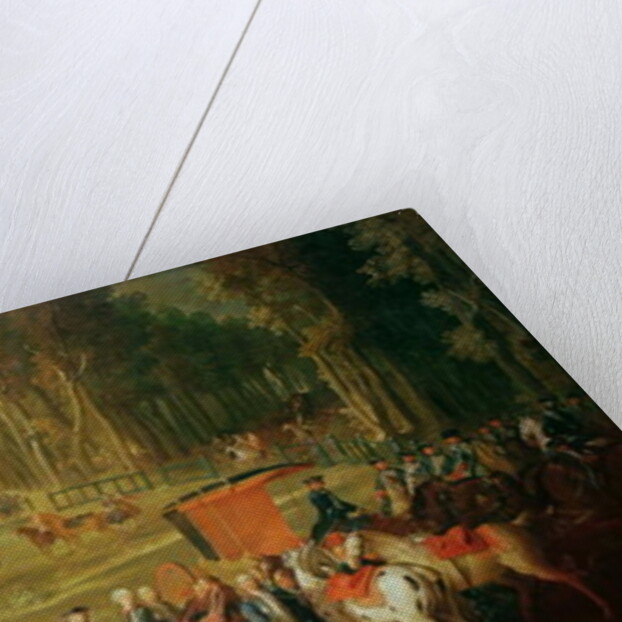 Meeting for the Puits-du-Roi Hunt at Compiegne by Jean-Baptiste Oudry