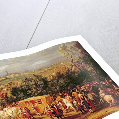 Detail of The Entry of Louis XIV and Marie-Therese of Austria in to Arras, 30th July 1667, c.1685 by Adam Frans van der Meulen