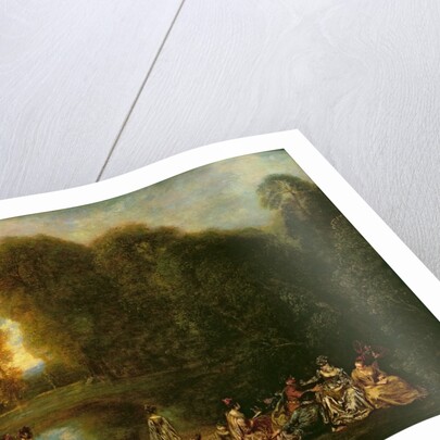 A Meeting in a Park by Jean Antoine Watteau