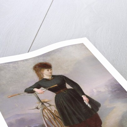Blanche d'Antigny and her Velocipede by Betinet