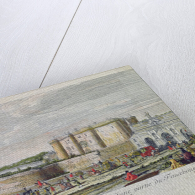 View of the Bastille and the Porte Saint-Antoine by Jacques Rigaud