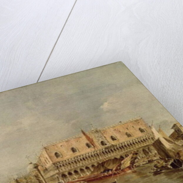 The Piazzetta and the Palazzo Ducale from the Basin of San Marco by Francesco Guardi